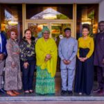 The Africa First Ladies Peace Mission(AFLPM) received a delegation from the Chairperson of the African Union Commission, H.E. Moussa Faki Mahamat. The team was led by H.E. Amb. Bankole Adeoye, the commissioner Political Affairs, Peace and Security.